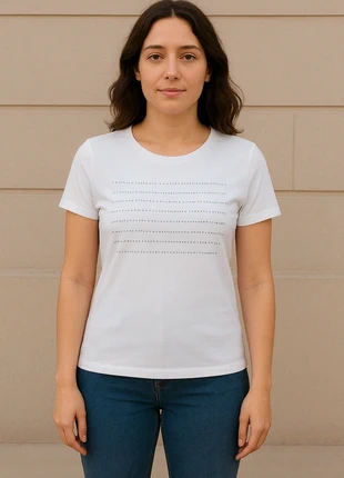 T-shirt blanc femme 👕 perles grises chic - Taille 44 (T4) - Neuf avec étiquette - Zamba, brand: Zamba, condition: New with tags, size: XXL / 44 / 16, €14.50, €15.93 includes Buyer Protection