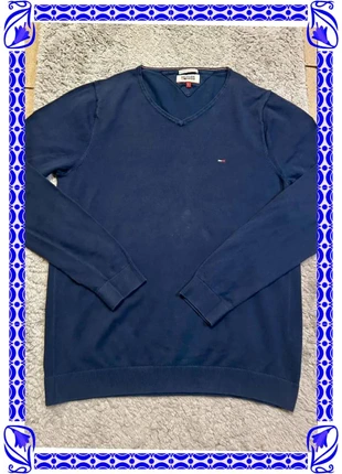 Pull col V Tommy Hilfiger Denim bleu marine homme taille L, brand: Tommy Hilfiger, condition: Very good, size: L, €15.99, €17.49 includes Buyer Protection