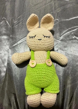 Doudou lapin fait mains création unique, marca: Fait Main, estado: Muito bom, tamanho: Recém-nascidos, 44 cm, €13.26, €14.62 inclui Proteção do Comprador