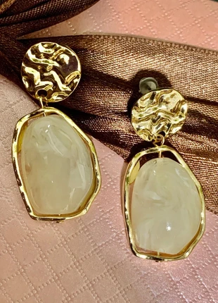 Pendientes vintage dorados grandes, marque: Vintage Chic, état: Neuf sans étiquette, 6,00 €, 7,00 € Protection acheteurs incluse