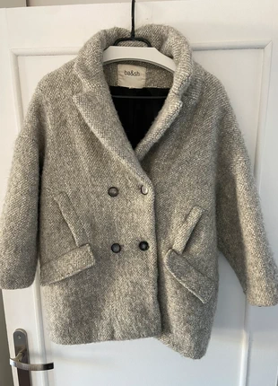 Manteau en laine cabans duffle coat Bash femme Taille 0 / XS / 34 couleur Gris noir, brand: Ba&sh, condition: Good, size: XS / 34 / 6, €59.90, €63.60 includes Buyer Protection