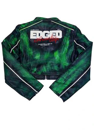 Custom Hand-Painted Faux Leather Biker Jacket Graffiti Art Punk Rock Women's Vintage 2000s, marca: Vintage Dressing, estado: Muy bueno, tamaño: M / 38 / 10, 33,00 €, 35,35 € Protección al comprador Pro incluida