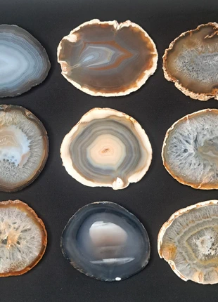 Naturel Agaatschijven edelsteen agaatschijf agaat edelstenen natuursteen mineralen, état: Neuf sans étiquette, 7,50 €, 8,58 € Protection acheteurs incluse