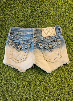 Miss Me Y2K Vintage Denim Mini Shorts - Embroidered Pocket Detail, marque: Miss Me, état: Très bon état, taille: XS / 34 / 6, 16,00 €, 17,50 € Protection acheteurs incluse