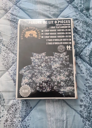 Jolie parure de lit exceptionnelle neuve, marque: Douceurs Des Vosges, état: Neuf avec étiquette, taille: Double (155-190 cm x 200-220 cm), 25,00 €, 26,95 € Protection acheteurs (Pro) incluse