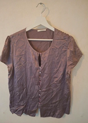 Chemisier satin Devernois – Mauve nacré, brand: DEVERNOIS, condizioni: Ottime, taglia: L / IT 44 / EU 40, €8.90, €10.05 include la Protezione acquisti