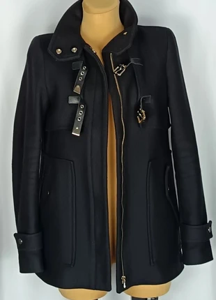 Manteau noir avec col montant sangles et deux poches Zara Taille S - M3, marque: Zara, état: Bon état, taille: S / 36 / 8, 7,00 €, 8,05 € Protection acheteurs (Pro) incluse