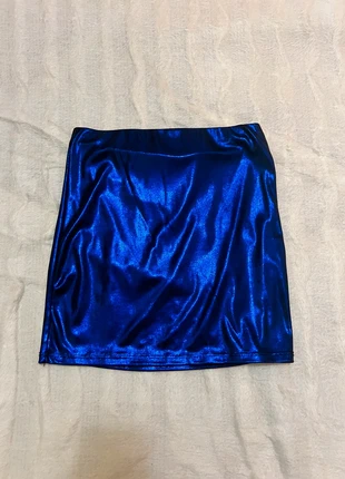 Minigonna Elasticizzata Blu Elettrico Taglia S – Effetto Lucido metallizzato, marque: LOOK, état: Neuf sans étiquette, taille: S / 36 / 8, 3,99 €, 4,89 € Protection acheteurs incluse