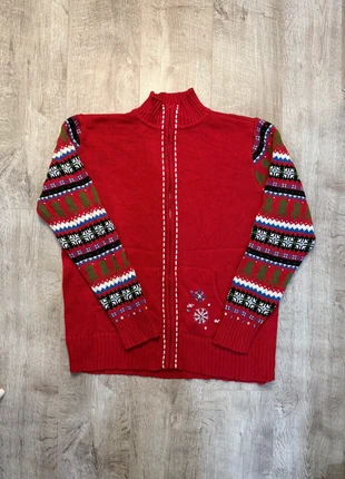 Gilet d'hiver vintage noel XL rouge, marque: Vintage Dressing, état: Très bon état, taille: XL / 42 / 14, 13,00 €, 14,35 € Protection acheteurs incluse