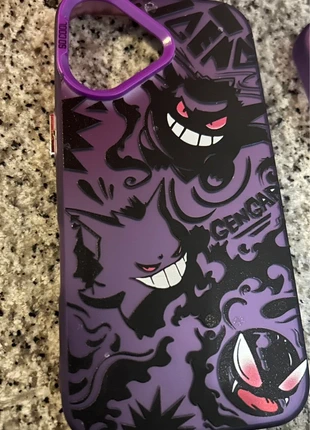 cover pokemon di gengar, gastly e haunter viola per iphone 16, marque: Pokémon, état: Neuf sans étiquette, 8,00 €, 9,10 € Protection acheteurs incluse