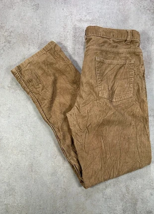 Pantalon En Velours Côtelé / Corduroy lands end kaki clair coton, coupe droite, poches taille 16, marke: Vintage Dressing, zustand: Sehr gut, größe: W32 | DE 48, 6,00 €, 7,00 € beinhaltet Vinted-Käuferschutz Pro