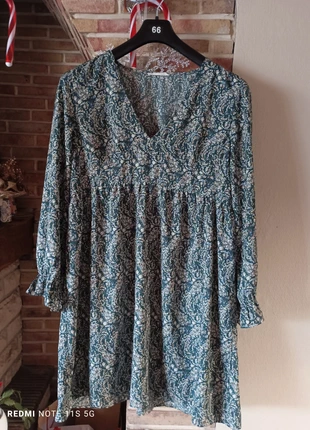 Robe verte fleurie, brand: By One, condition: Very good, size: XXXL / 46 / 18, €3.00, €3.85 includes Buyer Protection