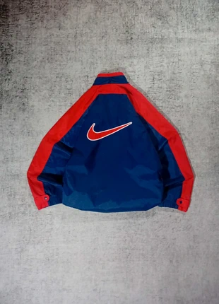 Giacca a Vento Vintage Nike Anni '90 Swoosh Blu Navy Rosso | Uomo M, marca: Nike, estado: Muito bom, tamanho: M, €25.00, €26.95 inclui Proteção do Comprador