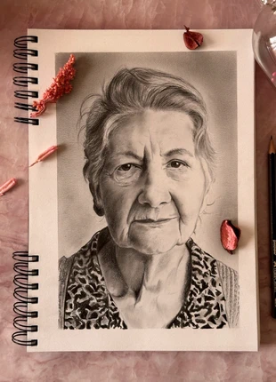 Portrait crayon personnalisé, brand: Fait Main, condizioni: Novità, €35.00, €37.45 include la Protezione acquisti