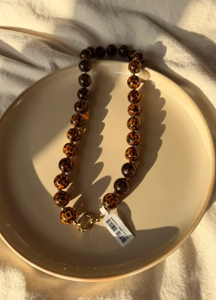 Panterprint kralenketting | Stainless steel, merk: Trendy, staat: Nieuw met prijskaartje, € 18,50, € 20,13 inclusief Kopersbescherming