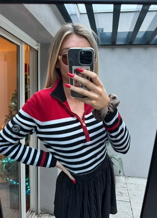 Pull à zip marinière Ralph Lauren C16, marque: Ralph Lauren, état: Très bon état, taille: L / 40 / 12, 35,00 €, 37,45 € Protection acheteurs (Pro) incluse