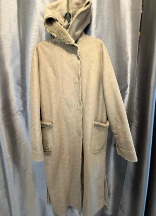 Manteau long simili cuir et fausse fourrure Otalia / vintage – Taille m – Beige – Parfait état #5, marke: OTALIA, zustand: Sehr gut, größe: M / 38 / 10, 15,00 €, 16,45 € inklusive Vinted-Käuferschutz