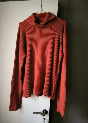 Pull grosse maille col montant orange rouille Lauren Ralph Lauren, brand: Lauren Ralph Lauren, condition: Very good, size: L, €17.00, €18.55 includes Buyer Protection