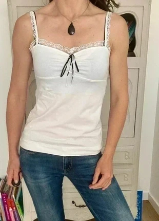 Magnifique top , débardeur blanc mango taille 38 , M , 2, marque: Mango, état: Très bon état, taille: M / 38 / 10, 13,00 €, 14,35 € Protection acheteurs incluse