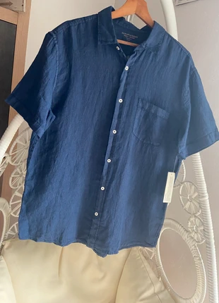 🌸chemise lin, marke: Monoprix, zustand: Neu, mit Etikett, größe: L, 14,00 €, 15,40 € inklusive Vinted-Käuferschutz