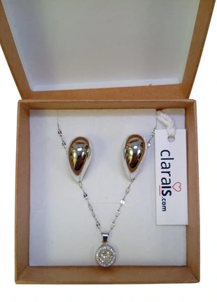 Set Bigiotterie Collana e Orecchini, brand: Clarais, condizioni: Nuovo con cartellino, €2.90, €3.75 include la Protezione acquisti Pro