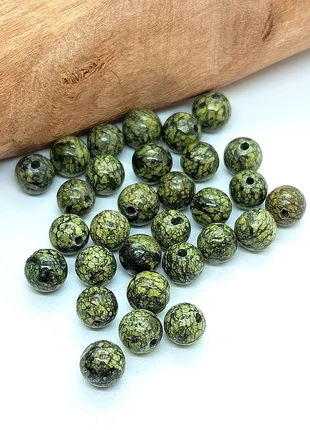 Lot de 30 perles naturelles Serpentine 6mm (NAT6-117), brand: Serpentine, condition: Very good, €4.00, €4.90 includes Buyer Protection Pro