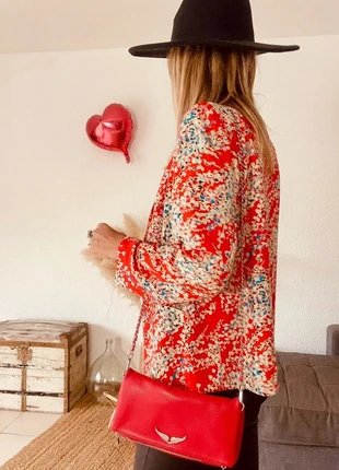Sac bandoulière rouge à ailes argentées, marque: Made In Italy, état: Neuf sans étiquette, 25,00 €, 26,95 € Protection acheteurs incluse
