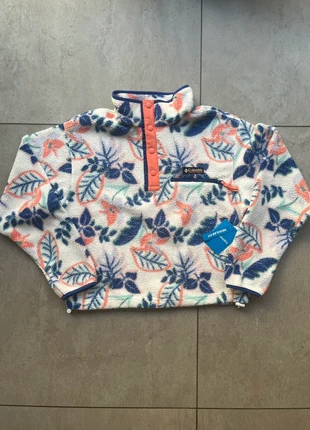 Polaire Columbia Helvetia – Taille XL – Bleu marine & blanc – Motif feuilles, brand: Columbia, condition: New with tags, size: XL / 42 / 14, €64.95, €68.90 includes Buyer Protection