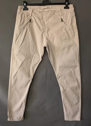 Pantalon beige Kosmika taille L coton stretch poches zippées, marca: kosmika, estado: Bueno, tamaño: L / 40 / 12, 8,00 €, 9,10 € Protección al comprador Pro incluida