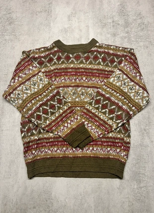 Pull vintage taille L ,the mens store, fait main, Laine, fair isle, marron rouge, marque: Vintage Dressing, état: Très bon état, taille: L, 25,00 €, 26,95 € Protection acheteurs incluse
