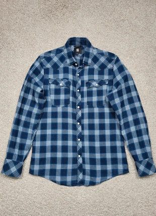 Chemise à carreaux G-Star Raw 3301 Slim | Bleu | Taille M, brand: G-Star, condition: Very good, size: M, €15.00, €16.45 includes Buyer Protection