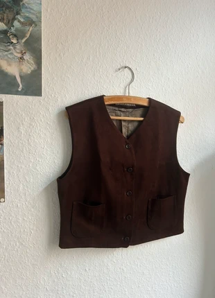 Vintage Weste Dunkelbraun Samt Pink Flamingo, marque: PINKFLAMINGO, état: Très bon état, taille: L / 40 / 12, 17,00 €, 18,55 € Protection acheteurs incluse