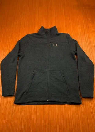 Veste Under Armour noire full zip col camionneur taille L logo brodé, brand: Under Armour, condition: Very good, size: L, €39.99, €42.69 includes Buyer Protection