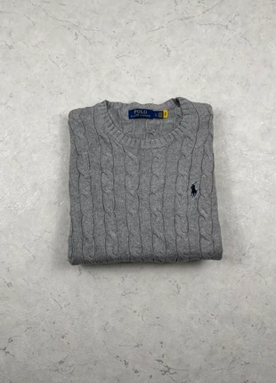 Pull Ralph Lauren torsadée Gris Taille L Homme, marque: Ralph Lauren, état: Très bon état, taille: L, 49,90 €, 53,10 € Protection acheteurs incluse