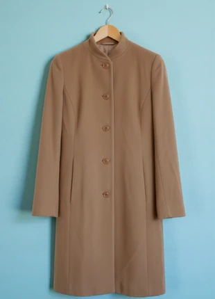 Newhouse – Luxurious Beige 75% Wool & 5% Cashmere Single-Breasted Coat – L 🎀🌿, marque: New House, état: Très bon état, taille: L / 40 / 12, 79,90 €, 84,60 € Protection acheteurs incluse