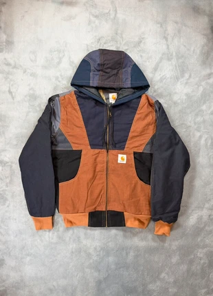 Reworked Multicolor Workwear Hoodie Jacket – Carhartt Style Vintage Duck, marque: Re-Worked, état: Très bon état, taille: L, 37,99 €, 40,59 € Protection acheteurs incluse