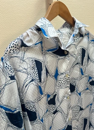 Chemise vintage imprimée bleu & blanc, marque: Vintage, état: Très bon état, taille: M / 38 / 10, 15,00 €, 16,45 € Protection acheteurs incluse