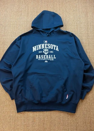 Sweat capuche Majestic MLB Minnesota Twins marine logo imprimé Authentic Collection 2XL homme #0250, brand: Majestic, condition: Very good, size: XXL, €41.50, €44.28 includes Buyer Protection Pro
