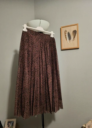 🌺🌺Jupe plissée imprimé léopard🌺🌺, marque: SORA by jbc, état: Bon état, taille: XL / 42 / 14, 6,00 €, 7,00 € Protection acheteurs incluse