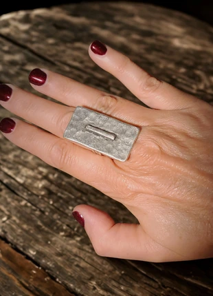 Bague plaqué argent – Modèle Maras | Artisanat ottoman authentique, zustand: Sehr gut, größe: Größenverstellbar, 19,00 €, 20,65 € beinhaltet Vinted-Käuferschutz Pro