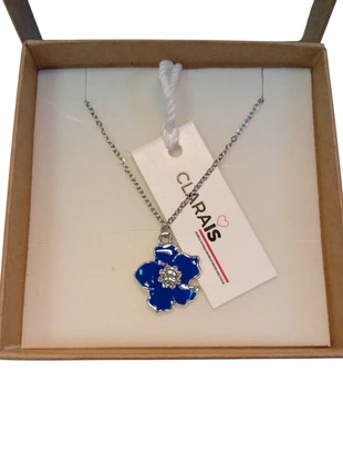 Collana Donna Ciondolo Fiore Giapponese Porta Fortuna - Regalo Donna Natale, brand: Clarais, condizioni: Nuovo con cartellino, €2.90, €3.75 include la Protezione acquisti Pro