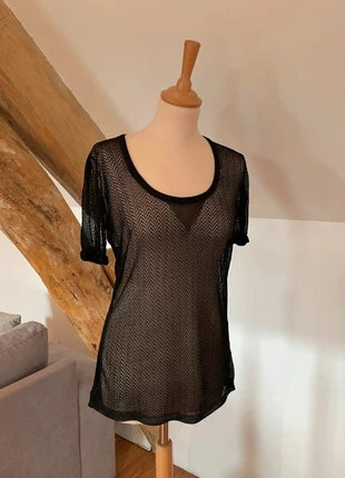 Top manches courtes en maille The Kooples | Noir | Taille S, marca: The Kooples, estado: Muy bueno, tamaño: S / 36 / 8, 14,00 €, 15,40 € Protección al comprador incluida