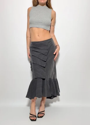 Jupe longue taille basse vintage 2000s y2k asymétrique, marque: Vintage Dressing, état: Très bon état, taille: XS / 34 / 6, 33,00 €, 35,35 € Protection acheteurs (Pro) incluse