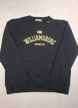 Sweat camionneur col rond noir inscription pour femme - Fleece sweater - Taille M, brand: Eaglewood, condizioni: Ottime, taglia: M / IT 42 / EU 38, €10.90, €12.15 include la Protezione acquisti