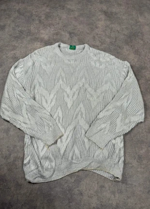 Pull Ras de Cou Style 90s Unbranded Blanc en Maille Vintage / Taille S, brand: Vintage Dressing, condizioni: Ottime, taglia: S, €12.90, €14.25 include la Protezione acquisti Pro