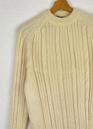 Pull Irlandais femme en laine Beige à torsades tressées - 38, brand: Vintage Dressing, condition: Good, size: M / 38 / 10, €2.00, €2.80 includes Buyer Protection