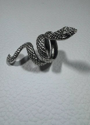 Bague serpent – style punk & vintage - unisexe, marque: CHROME, état: Très bon état, taille: Ajustable, 9,90 €, 11,10 € Protection acheteurs incluse