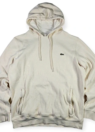 Lacoste Hoodie Beige Crème Croco Vert – taille FR 5 / US XL, brand: Lacoste, condition: Very good, size: XL, €44.90, €47.85 includes Buyer Protection Pro