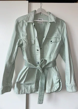 Veste vert d’eau Zara avec ceinture – Taille S, brand: Zara, condition: Very good, size: S / 36 / 8, €10.00, €11.20 includes Buyer Protection