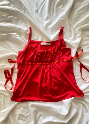 Top vintage rouge Cache Cache taille S/M y2k coquette, brand: Top Vintage, condizioni: Ottime, taglia: M / IT 42 / EU 38, €14.00, €15.40 include la Protezione acquisti